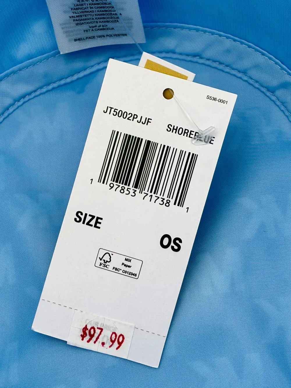 Michael Kors Blue MK Logo Bucket Hat